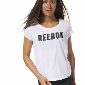 Koszulki Damskie Reebok Movement Białe PL 40DJPYG